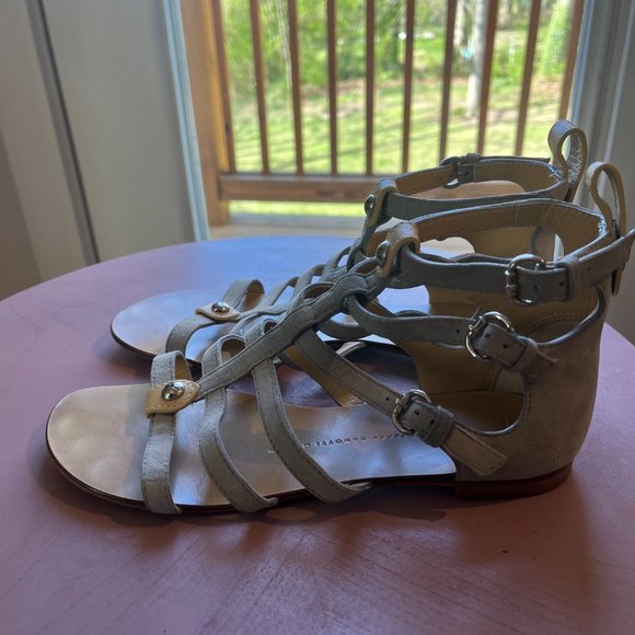 GIUSEPPE ZANOTTI Suede Gladiator Sandal MADE IN ITALY - Picture 5 of 9